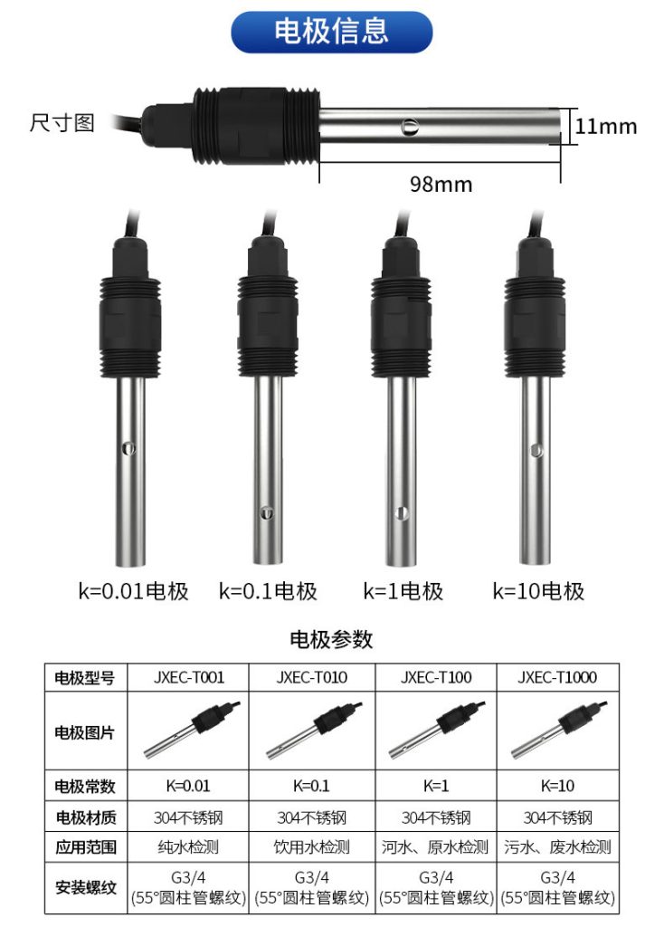 水质电导率传感器